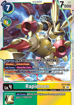 Rapidmon (ST17-06) (V.1) - Advanced Deck: Double Typhoon