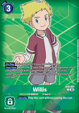 Willis (BT8-091) - Advanced Deck: Double Typhoon
