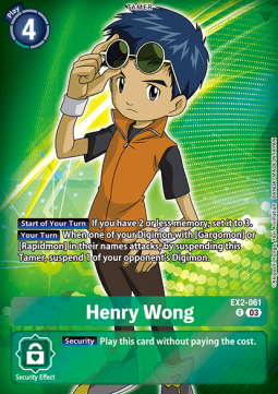 Henry Wong (EX2-061) - Advanced Deck: Double Typhoon