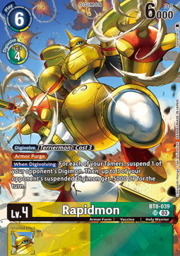 Rapidmon (BT8-039) - Advanced Deck: Double Typhoon