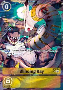 Blinding Ray (BT4-104) - Advanced Deck: Double Typhoon
