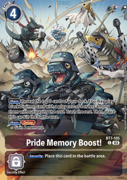 Pride Memory Boost! (BT7-105) - Advanced Deck: Double Typhoon