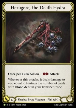 Hexagore, the Death Hydra (Cold Foil Golden) - FAB Promos