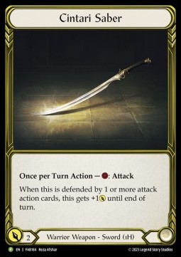 Cintari Saber (Cold Foil Golden) - FAB Promos