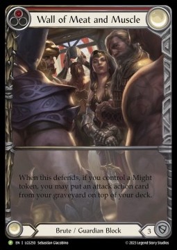 Wall of Meat and Muscle (Extended Art Rainbow Foil) - LGS Promos