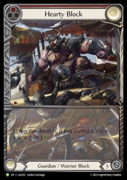 Hearty Block (Extended Art Rainbow Foil) - LGS Promos