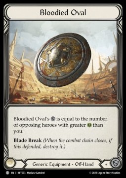 Bloodied Oval (Regular) - Heavy Hitters - Betsy Blitz Deck