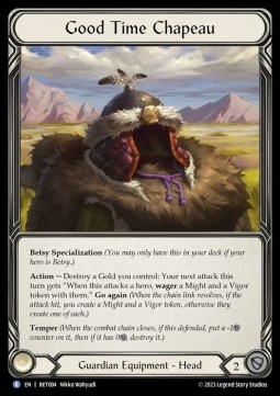 Good Time Chapeau (Regular) - Heavy Hitters - Betsy Blitz Deck