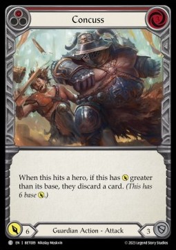 Concuss (Red) (Regular) - Heavy Hitters - Betsy Blitz Deck