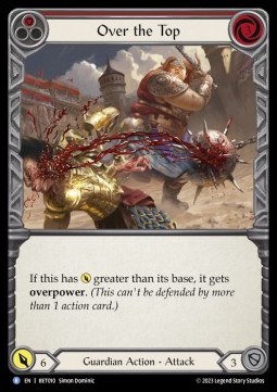 Over the Top (Red) (Regular) - Heavy Hitters - Betsy Blitz Deck