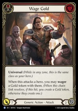 Wage Gold (Red) (Regular) - Heavy Hitters - Betsy Blitz Deck