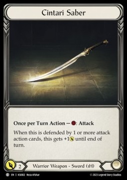 Cintari Saber (Regular) - Heavy Hitters - Kassai Blitz Deck