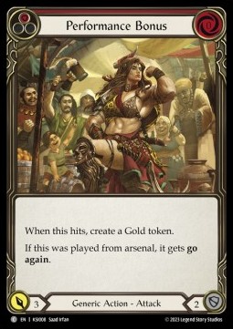 Performance Bonus (Red) (Regular) - Heavy Hitters - Kassai Blitz Deck