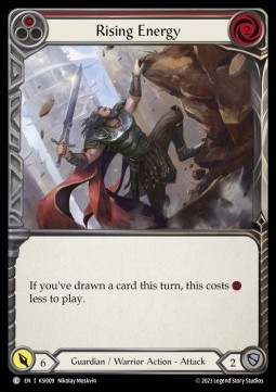 Rising Energy (Red) (Regular) - Heavy Hitters - Kassai Blitz Deck