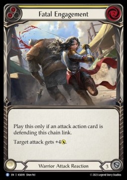 Fatal Engagement (Yellow) (Regular) - Heavy Hitters - Kassai Blitz Deck