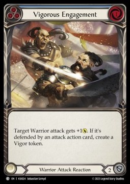 Vigorous Engagement (Blue) (Regular) - Heavy Hitters - Kassai Blitz Deck