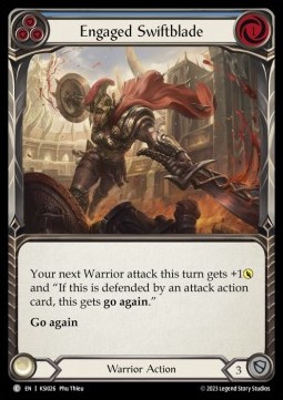 Engaged Swiftblade (Blue) (Regular) - Heavy Hitters - Kassai Blitz Deck