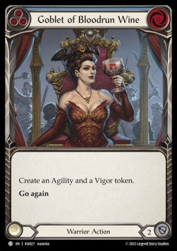 Goblet of Bloodrun Wine (Regular) - Heavy Hitters - Kassai Blitz Deck