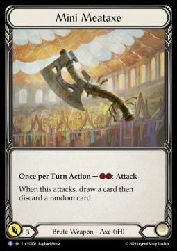 Mini Meataxe (Regular) - Heavy Hitters - Kayo Blitz Deck