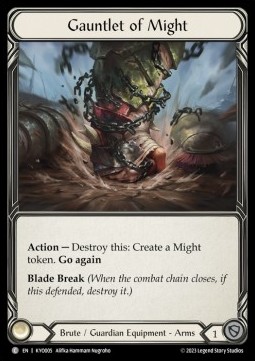 Gauntlet of Might (Regular) - Heavy Hitters - Kayo Blitz Deck