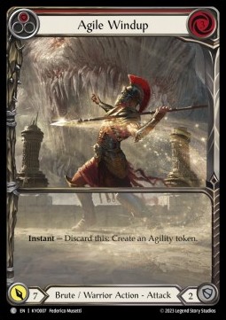 Agile Windup (Red) (Extended Art Regular) - Heavy Hitters - Kayo Blitz Deck