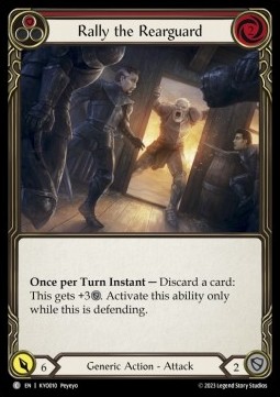 Rally the Rearguard (Red) (Regular) - Heavy Hitters - Kayo Blitz Deck