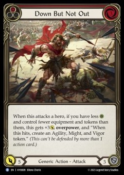 Down But Not Out (Red) (Regular) - Heavy Hitters - Kayo Blitz Deck