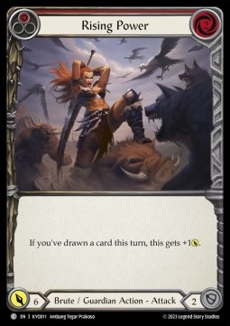 Rising Power (Red) (Regular) - Heavy Hitters - Kayo Blitz Deck