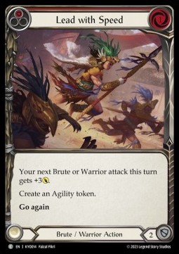 Lead with Speed (Red) (Regular) - Heavy Hitters - Kayo Blitz Deck