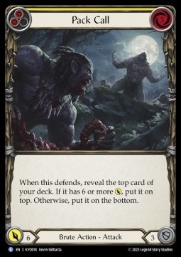 Pack Call (Yellow) (Regular) - Heavy Hitters - Kayo Blitz Deck