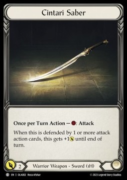 Cintari Saber (Regular) - Heavy Hitters - Olympia Blitz Deck