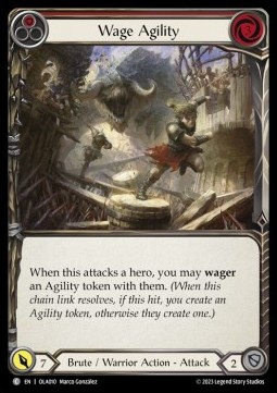 Wage Agility (Red) (Regular) - Heavy Hitters - Olympia Blitz Deck