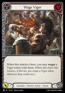 Wage Vigor (Red) (Regular) - Heavy Hitters - Olympia Blitz Deck