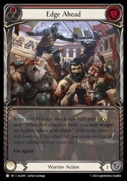 Edge Ahead (Red) (Extended Art Regular) - Heavy Hitters - Olympia Blitz Deck