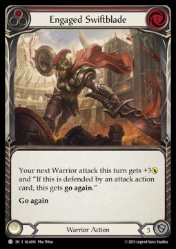 Engaged Swiftblade (Red) (Regular) - Heavy Hitters - Olympia Blitz Deck