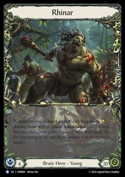 Rhinar (Rainbow Foil) - Heavy Hitters - Rhinar Blitz Deck