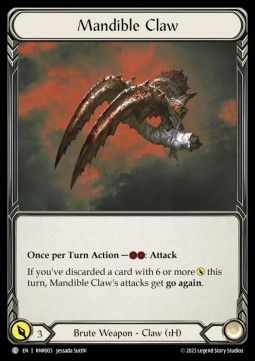 Mandible Claw (Regular) - Heavy Hitters - Rhinar Blitz Deck