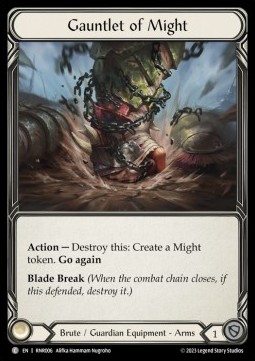 Gauntlet of Might (Regular) - Heavy Hitters - Rhinar Blitz Deck