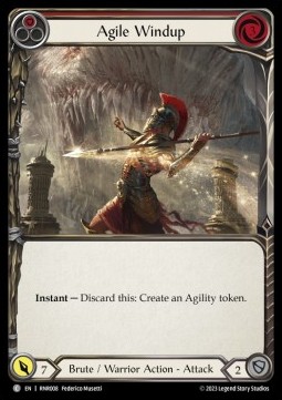 Agile Windup (Red) (Regular) - Heavy Hitters - Rhinar Blitz Deck