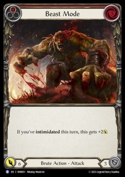 Beast Mode (Red) (Regular) - Heavy Hitters - Rhinar Blitz Deck
