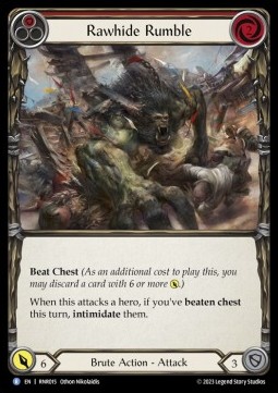 Rawhide Rumble (Red) (Regular) - Heavy Hitters - Rhinar Blitz Deck