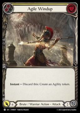 Agile Windup (Yellow) (Regular) - Heavy Hitters - Rhinar Blitz Deck