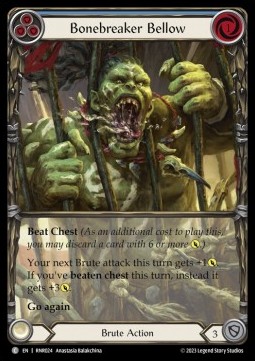 Bonebreaker Bellow (Blue) (Extended Art Regular) - Heavy Hitters - Rhinar Blitz Deck