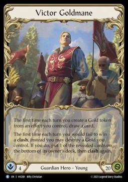 Victor Goldmane (Rainbow Foil) - Heavy Hitters - Victor Blitz Deck