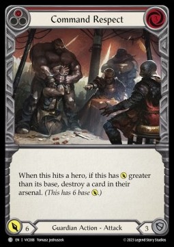 Command Respect (Red) (Regular) - Heavy Hitters - Victor Blitz Deck
