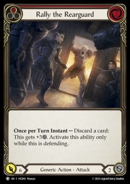 Rally the Rearguard (Red) (Regular) - Heavy Hitters - Victor Blitz Deck