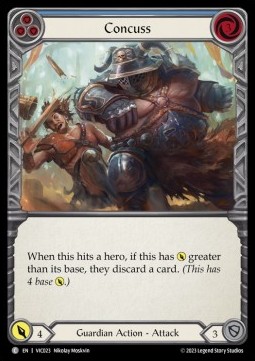 Concuss (Blue) (Regular) - Heavy Hitters - Victor Blitz Deck