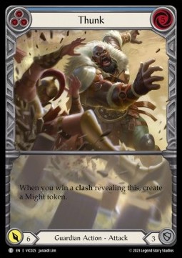 Thunk (Blue) (Extended Art Regular) - Heavy Hitters - Victor Blitz Deck