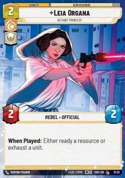 Leia Organa, Defiant Princess - Spark of Rebellion: Organized Play