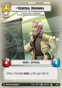 General Dodonna, Massassi Group Commander - Spark of Rebellion: Organized Play